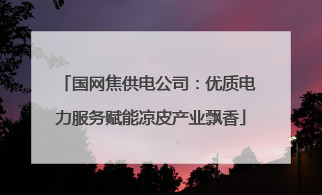 国网焦供电公司：优质电力服务赋能凉皮产业飘香