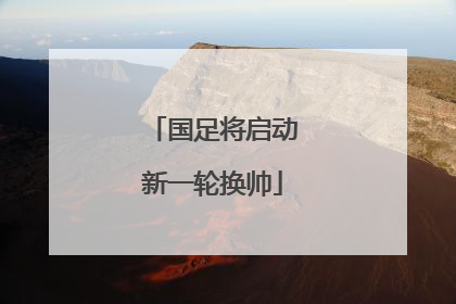 国足将启动新一轮换帅