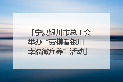宁夏银川市总工会举办“劳模看银川 幸福微疗养”活动