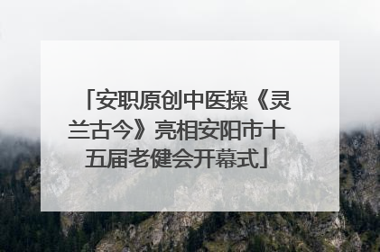 安职原创中医操《灵兰古今》亮相安阳市十五届老健会开幕式