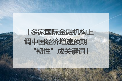 多家国际金融机构上调中国经济增速预期 “韧性”成关键词