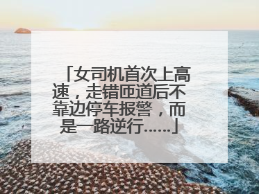 女司机首次上高速，走错匝道后不靠边停车报警，而是一路逆行……