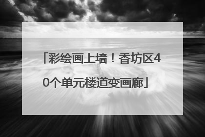 彩绘画上墙！香坊区40个单元楼道变画廊