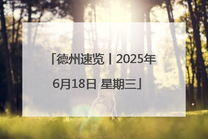 德州速览丨2025年6月18日 星期三