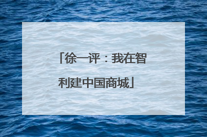 徐一评：我在智利建中国商城