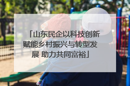 山东民企以科技创新赋能乡村振兴与转型发展 助力共同富裕