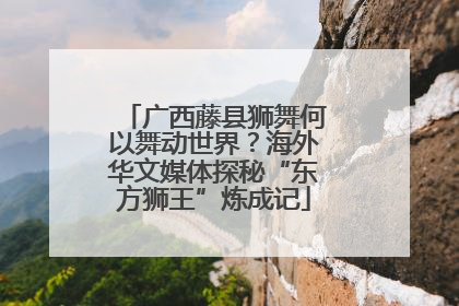 广西藤县狮舞何以舞动世界？海外华文媒体探秘“东方狮王”炼成记