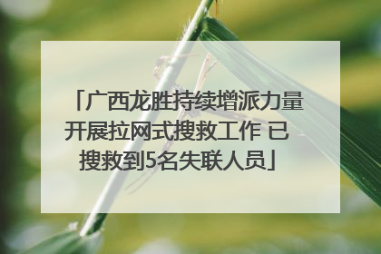 广西龙胜持续增派力量开展拉网式搜救工作 已搜救到5名失联人员