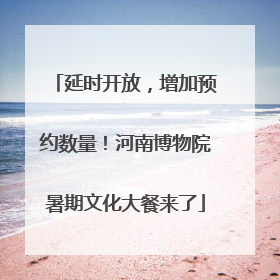 延时开放，增加预约数量！河南博物院暑期文化大餐来了