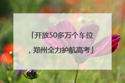 开放50多万个车位，郑州全力护航高考