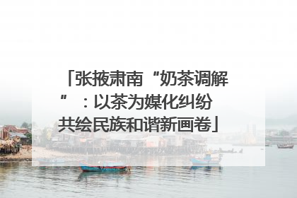 张掖肃南“奶茶调解”：以茶为媒化纠纷 共绘民族和谐新画卷