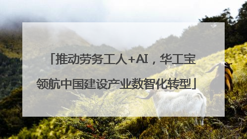 推动劳务工人+AI，华工宝领航中国建设产业数智化转型