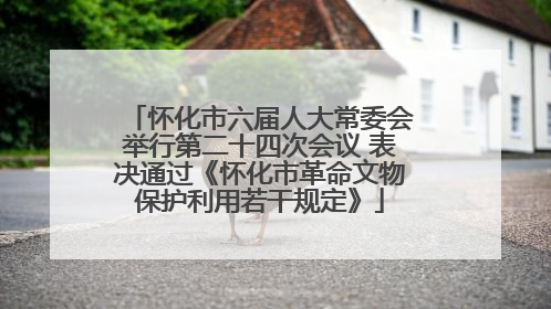 怀化市六届人大常委会举行第二十四次会议 表决通过《怀化市革命文物保护利用若干规定》