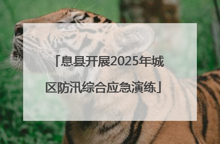 息县开展2025年城区防汛综合应急演练