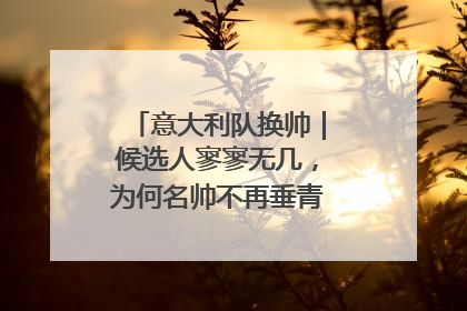 意大利队换帅｜候选人寥寥无几，为何名帅不再垂青“蓝衣军团”？