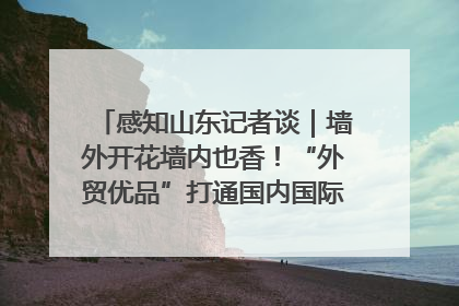 感知山东记者谈｜墙外开花墙内也香！“外贸优品”打通国内国际市场“旋转门”
