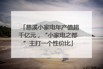 慈溪小家电年产值超千亿元，“小家电之都”主打一个性价比