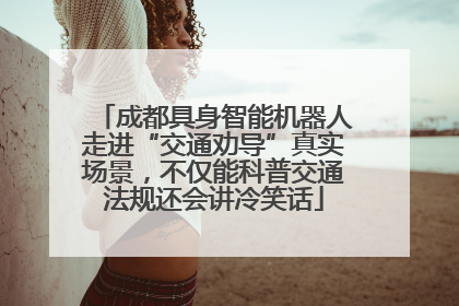 成都具身智能机器人走进“交通劝导”真实场景，不仅能科普交通法规还会讲冷笑话