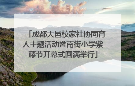 成都大邑校家社协同育人主题活动暨南街小学紫藤节开幕式圆满举行