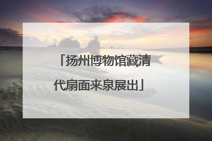 扬州博物馆藏清代扇面来泉展出