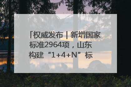权威发布｜新增国家标准2964项，山东构建“1+4+N”标准化创新发展新格局