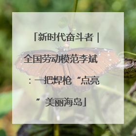 新时代奋斗者｜全国劳动模范李斌：一把焊枪“点亮”美丽海岛