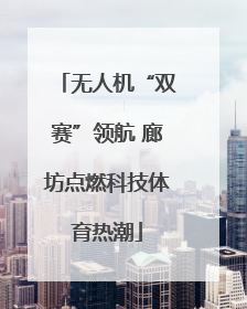 无人机“双赛”领航 廊坊点燃科技体育热潮