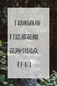 昆明商场打造蓝花楹花海引民众打卡