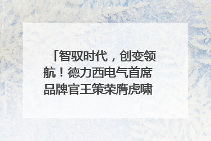 智驭时代，创变领航！德力西电气首席品牌官王策荣膺虎啸奖年度品牌人物