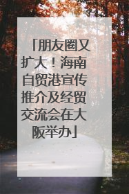 朋友圈又扩大！海南自贸港宣传推介及经贸交流会在大阪举办