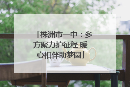 株洲市一中：多方聚力护征程 暖心相伴助梦圆