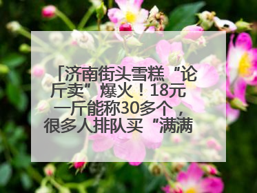 济南街头雪糕“论斤卖”爆火！18元一斤能称30多个，很多人排队买“满满一大兜”