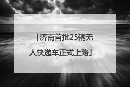 济南首批25辆无人快递车正式上路