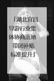 湖北宜昌导游行业集体协商落地 带团补贴标准提升
