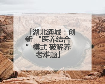 湖北通城：创新 “医养结合”模式 破解养老难题