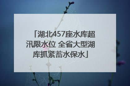 湖北457座水库超汛限水位 全省大型湖库抓紧蓄水保水