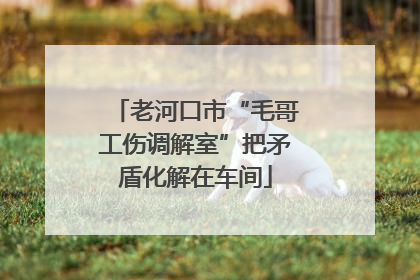 老河口市“毛哥工伤调解室”把矛盾化解在车间