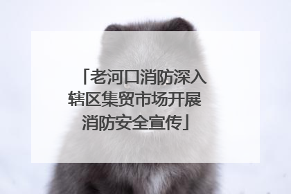 老河口消防深入辖区集贸市场开展消防安全宣传