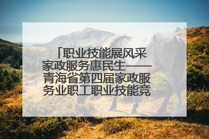 职业技能展风采 家政服务惠民生——青海省第四届家政服务业职工职业技能竞赛在大通举办