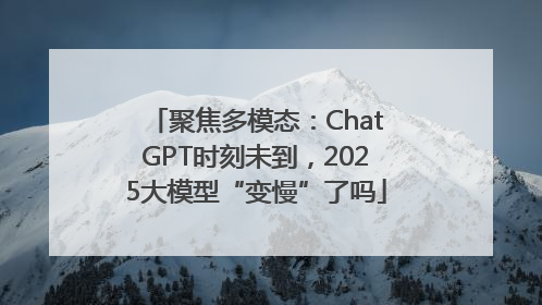 聚焦多模态：ChatGPT时刻未到，2025大模型“变慢”了吗