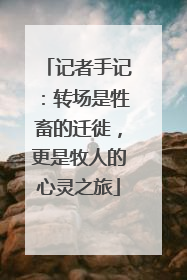 记者手记：转场是牲畜的迁徙，更是牧人的心灵之旅