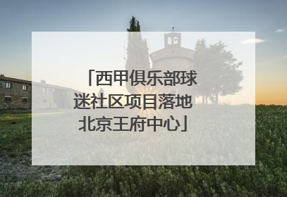 西甲俱乐部球迷社区项目落地北京王府中心