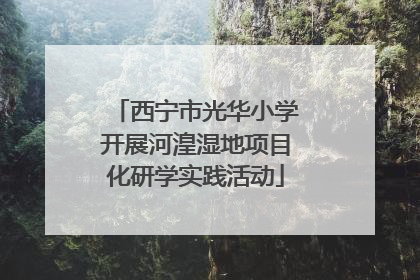 西宁市光华小学开展河湟湿地项目化研学实践活动