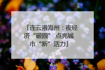 连云港海州：夜经济“破圈” 点亮城市“新”活力
