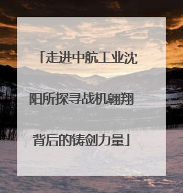 走进中航工业沈阳所探寻战机翱翔背后的铸剑力量