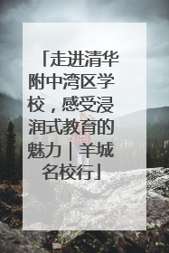 走进清华附中湾区学校，感受浸润式教育的魅力｜羊城名校行