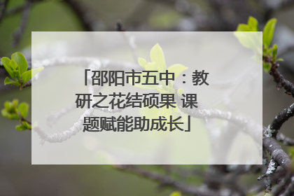 邵阳市五中：教研之花结硕果 课题赋能助成长