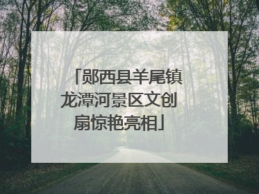 郧西县羊尾镇龙潭河景区文创扇惊艳亮相
