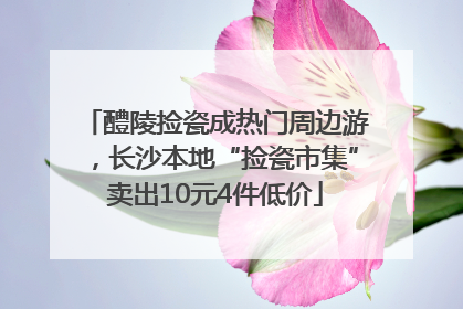 醴陵捡瓷成热门周边游，长沙本地“捡瓷市集”卖出10元4件低价