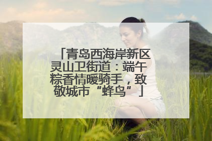 青岛西海岸新区灵山卫街道：端午粽香情暖骑手，致敬城市“蜂鸟”